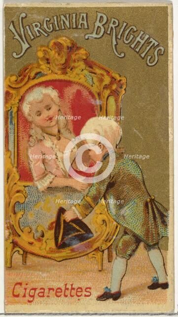 From the Girls and Children series (N64) promoting Virginia Brights Cigarettes for Allen &..., 1886. Creator: Allen & Ginter.
