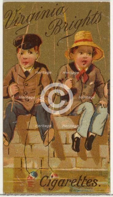 From the Girls and Children series (N64) promoting Virginia Brights Cigarettes for Allen &..., 1886. Creator: Allen & Ginter.