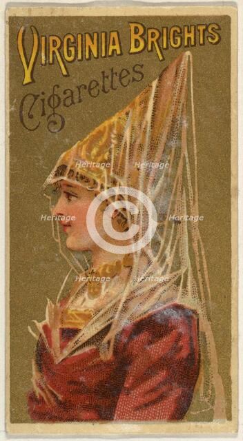 From the Girls and Children series (N64) promoting Virginia Brights Cigarettes for Allen &..., 1886. Creator: Allen & Ginter.