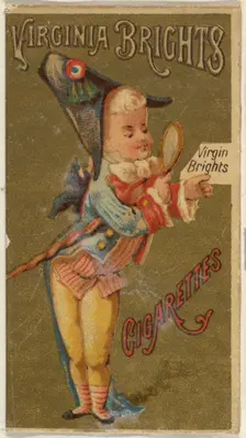 From the Girls and Children series (N64) promoting Virginia Brights Cigarettes for Allen &..., 1886. Creator: Allen & Ginter