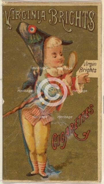 From the Girls and Children series (N64) promoting Virginia Brights Cigarettes for Allen &..., 1886. Creator: Allen & Ginter.