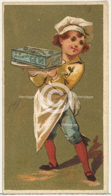 From the Girls and Children series (N65) promoting Richmond Gem Cigarettes for Allen &..., ca. 1886. Creator: Allen & Ginter.