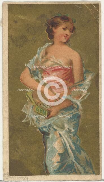 From the Girls and Children series (N65) promoting Richmond Gem Cigarettes for Allen &..., ca. 1886. Creator: Allen & Ginter.