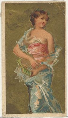 From the Girls and Children series (N65) promoting Richmond Gem Cigarettes for Allen &..., ca. 1886. Creator: Allen & Ginter