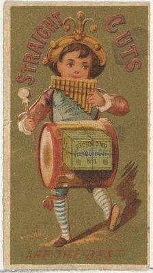From the Girls and Children series (N65) promoting Richmond Straight Cut Cigarettes fo..., ca. 1886. Creator: Allen & Ginter