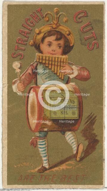 From the Girls and Children series (N65) promoting Richmond Straight Cut Cigarettes fo..., ca. 1886. Creator: Allen & Ginter.