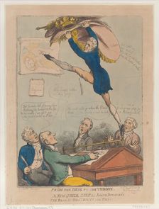 From the Desk to the Throne, A New Quick Step by Joseph Bonaparte the Bass By M..., August 18, 1808. Creator: Thomas Rowlandson