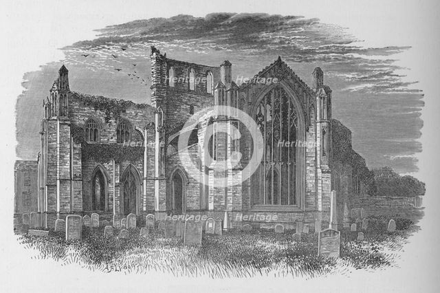 'From the East', Melrose Abbey, c1880, (1897). Artist: Alexander Francis Lydon.