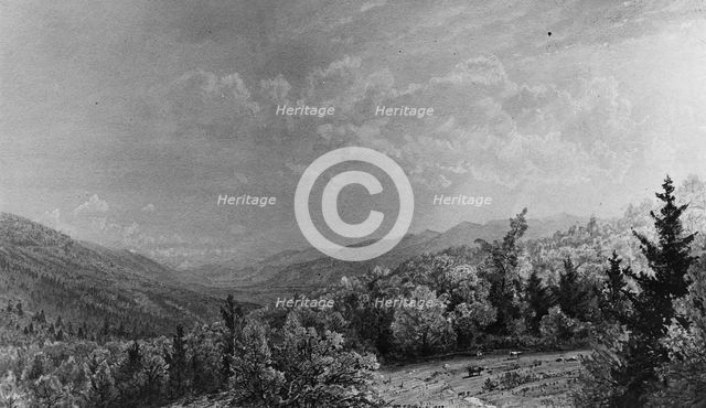 From the Flume House, Franconia, New Hampshire, 1872. Creator: William Trost Richards.