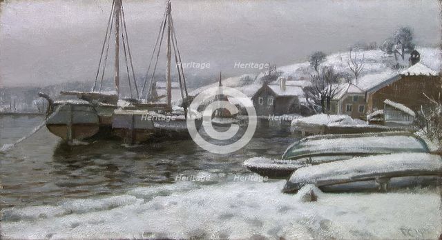 From the Harbour in Porsgrunn, 1901. Creator: Fredrik Jonas Lucian Botfield Collett.