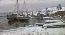From the Harbour in Porsgrunn, 1901. Creator: Fredrik Jonas Lucian Botfield Collett
