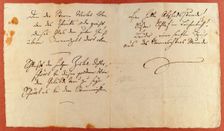 From the Ode to Joy (An die Freude). Autograph manuscript, 1785