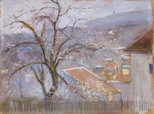 From the outskirts of Paris, 1910. Creator: Hugo Simberg