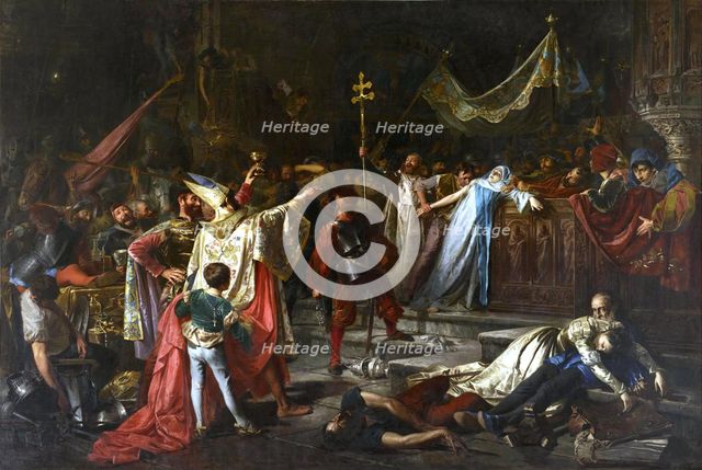 From the Sack of Rome, 1887.  Creator: Francisco Javier Amérigo y Aparici.