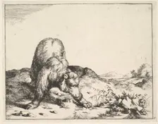 from The Set of The Bears, ca. 1664. Creator: Marcus de Bye