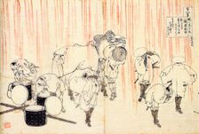 From the series Hundred Poems by One Hundred Poets: Fujiwara no Sadanaga, c1830. Artist: Hokusai