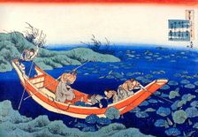 From the series Hundred Poems by One Hundred Poets: Fumiya no Asayasu, c1830. Artist: Hokusai