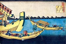 From the series Hundred Poems by One Hundred Poets: Kiyowara no Fukayabu, c1830. Artist: Hokusai