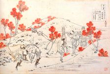 From the series Hundred Poems by One Hundred Poets: Kisen Hoshi, c1830. Artist: Hokusai