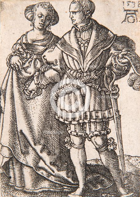 From the series "The Small Wedding Dancers" , 1538. Creator: Aldegrever, Heinrich (1502-1560).