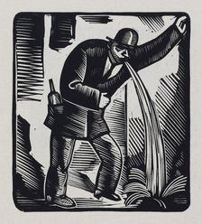 From the series "Wine, women and cards", 1920. Creator: Vasyl Masyutin