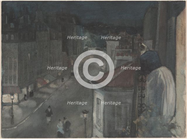 From the Sixth Floor, late 19th-early 20th century. Creator: Theophile Alexandre Steinlen.