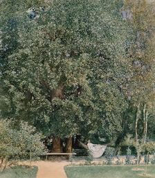 From the spa park in Teplice, 1877. Creator: Rudolf von Alt