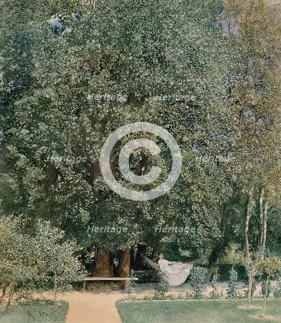 From the spa park in Teplice, 1877. Creator: Rudolf von Alt.
