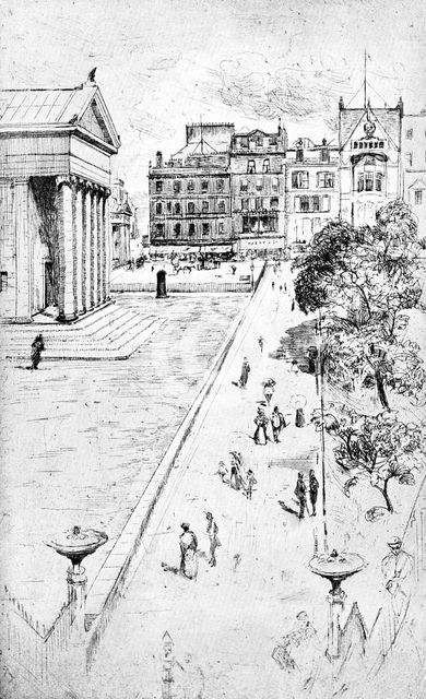 'From the Steps of the Mound, Edinburgh', 1900. Artist: Unknown