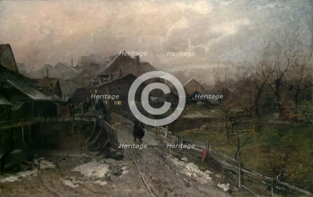 From the Suburb, 1879. Creator: Gerhard Munthe.