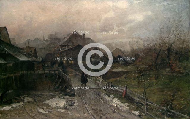 From the Suburb, 1879. Creator: Gerhard Munthe.