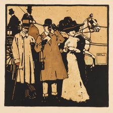 From the Portfolio "Turf. Twelve horse racing images", 1909. Creator: Hohlwein, Ludwig (1874-1949)