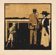 From the Portfolio "Turf. Twelve horse racing images", 1909. Creator: Hohlwein, Ludwig (1874-1949)