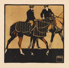 From the Portfolio "Turf. Twelve horse racing images", 1909. Creator: Hohlwein, Ludwig (1874-1949)