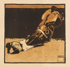 From the Portfolio "Turf. Twelve horse racing images", 1909. Creator: Hohlwein, Ludwig (1874-1949)