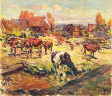 From the Pasture, around 1924. Creator: Gustav Mally