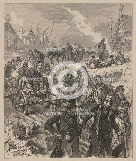 From the persecution of Jews in Russia: A journey to the West, c 1882. Creator: Broling, Gustaf (1831-1904).