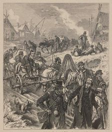From the persecution of Jews in Russia: A journey to the West, c 1882. Creator: Broling, Gustaf (1831-1904)