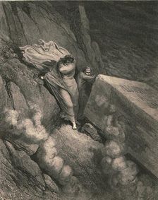 From the profound abyss, behind the lid of a great monument we stood retired c1890. Creator: Gustave Doré