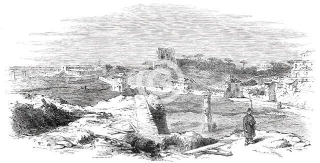 From the Walls, near the Porta San Pancrazio - Rome, 1850. Creator: Unknown.