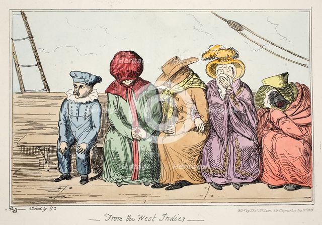 From the West Indies, 1835. 