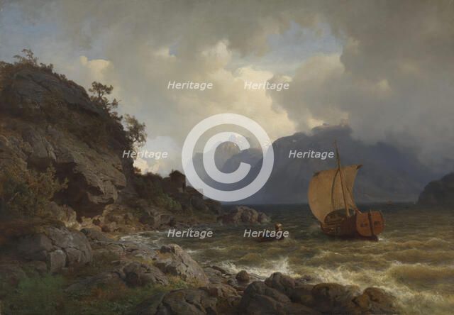 From the western Coast of Norway, 1862. Creator: Hans Gude.