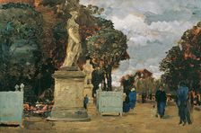 From the Tuileries – Gray Day, 1883. Creator: Tina Blau