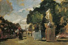 From the Tuileries - sunny day, 1883. Creator: Tina Blau