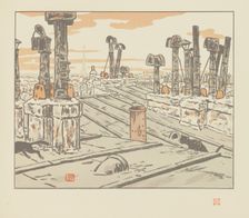 From Thirty-Six Views of the Eiffel Tower, 1902. Creator: Rivière, Henri (1864-1951)