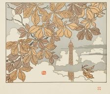 From Thirty-Six Views of the Eiffel Tower, 1902. Creator: Rivière, Henri (1864-1951)