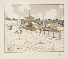 From Thirty-Six Views of the Eiffel Tower, 1902. Creator: Rivière, Henri (1864-1951)