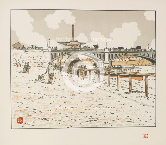 From Thirty-Six Views of the Eiffel Tower, 1902. Creator: Rivière, Henri (1864-1951).