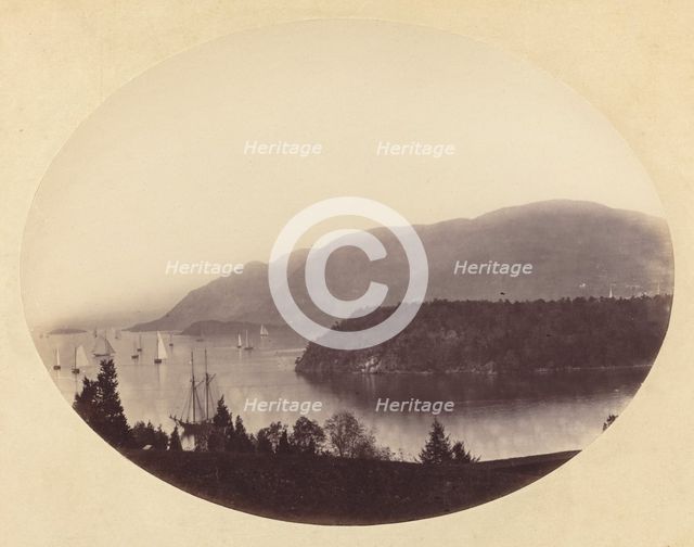 From Trophy Point, West Point, Hudson River, c. 1867-1868. Creator: George K Warren.
