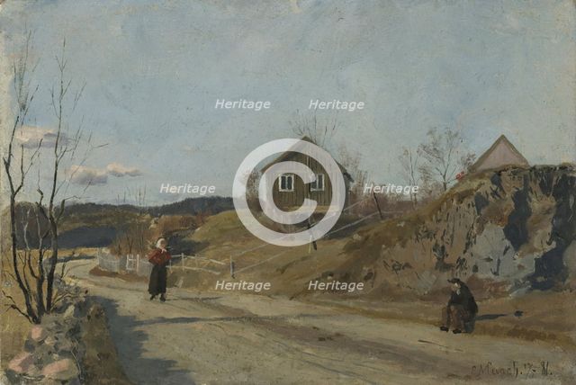 From Vestre Aker, 1881. Creator: Edvard Munch.